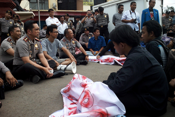 PMII Tolak TNI-Polri Terlibat dalam Pembebasan Lahan Sukamulya