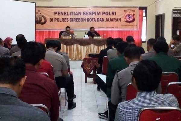 Polres Cirebon Kota Adakan Penilitian Sespim