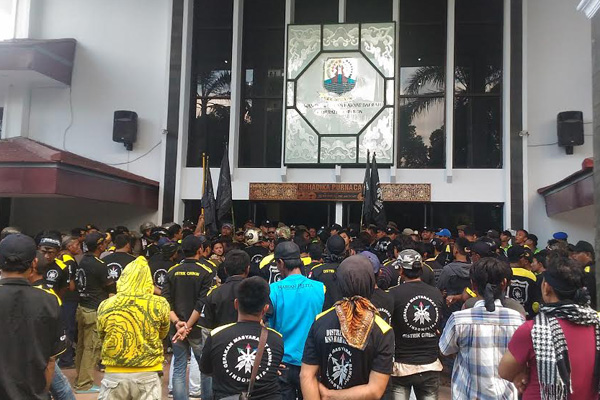 Giliran Massa dari GMBI yang Kembali Demo Sunjaya