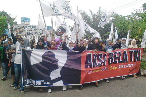 Desak Pemkab-DPRD Indramayu Bikin Perda Perlindungan TKI