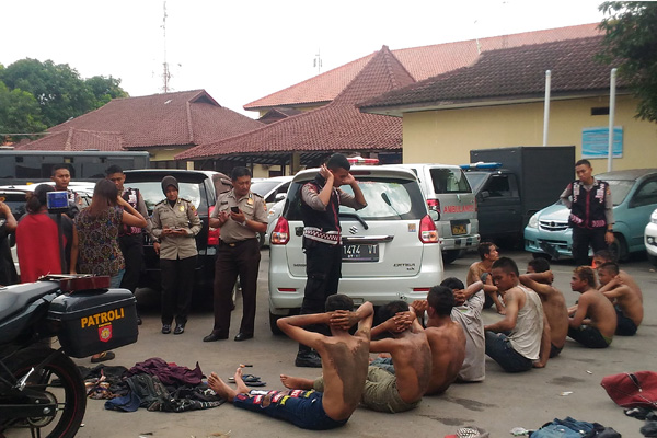 Aksi Saling Kejar, Polisi Jaring 15 Gepeng