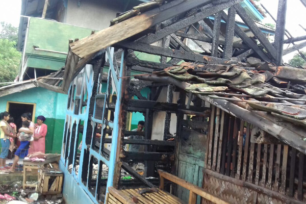 Ditinggal Jualan Keliling Kampung, Rumah di Talaga Terbakar