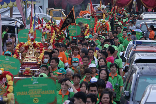 Heboh, Kirab Budaya Garuda Srioeidjaja 2016 di Palembang