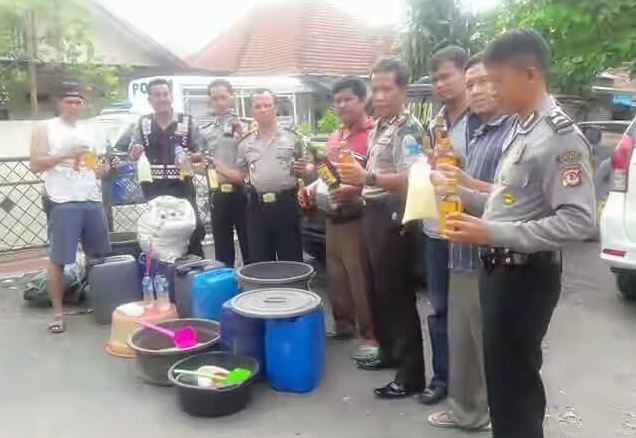 Akhir Tahun, Polsek Makin Gencar Razia Miras