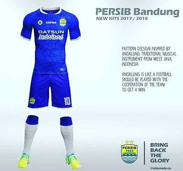 Jersey Persib 2017, Dominan Biru Gelap