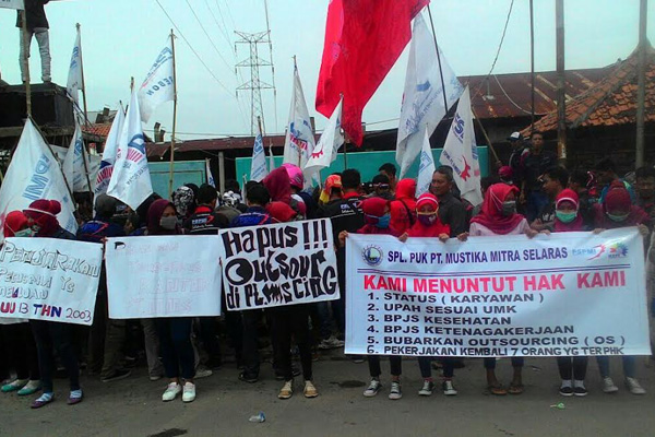 Serikat Pekerja Kembali Demo PT MMS Plered