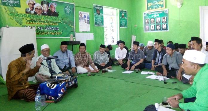 Perkuat Ke-NU-an Nahdliyin, MWC NU Gebang Gelar Madrasah Aswaja