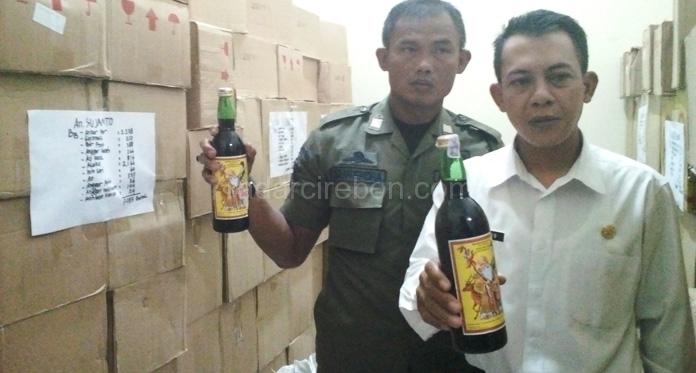 2 Bulan, Satpol PP Kota Cirebon Sita 8.231 Botol Miras