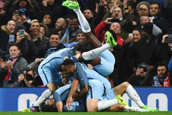 Drama 11 Kartu Kuning, Manchester City Libas Monaco dengan Skor 5-3