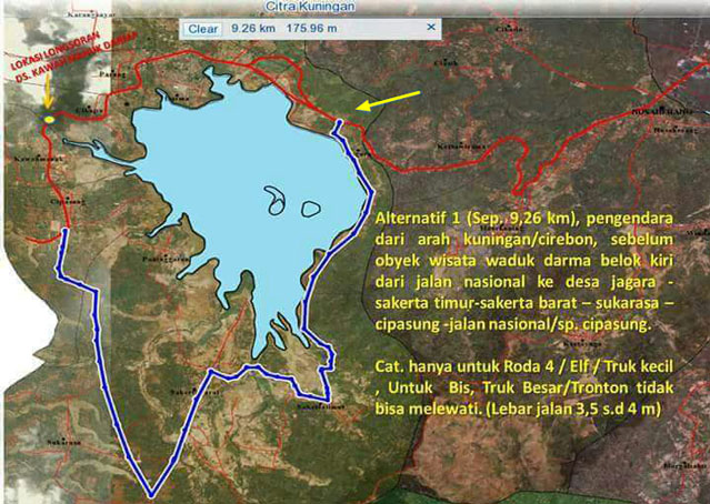 Ini  Rute Jalan Alternatif Pertama dari Kuningan ke Majalengka dan Ciamis