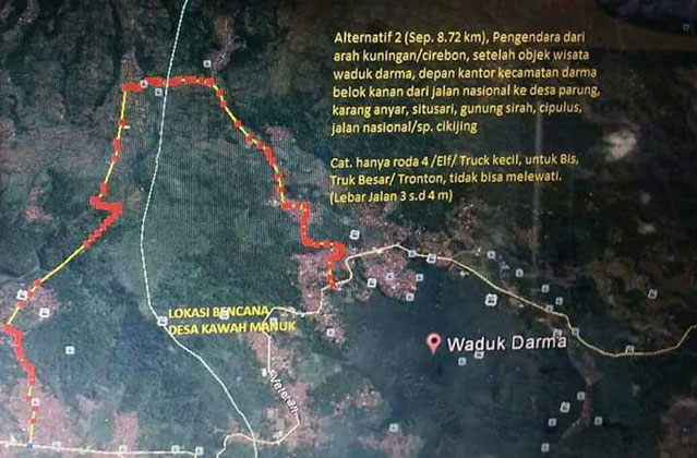 Ini Rute Jalan Alternatif Kedua dari Kuningan ke Majalengka dan Ciamis