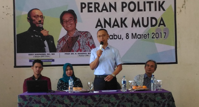 Eddy Soeparno Ajak Mahasiswa Berpartisipasi Politik Aktif