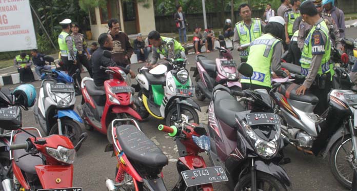 Antisipasi Begal dan Balapan Liar,  Polisi Sita Puluhan Sepeda Motor
