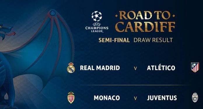 Drawing Semifinal Liga Champions: Derby Madrid dan Monaco Kontra Juventus