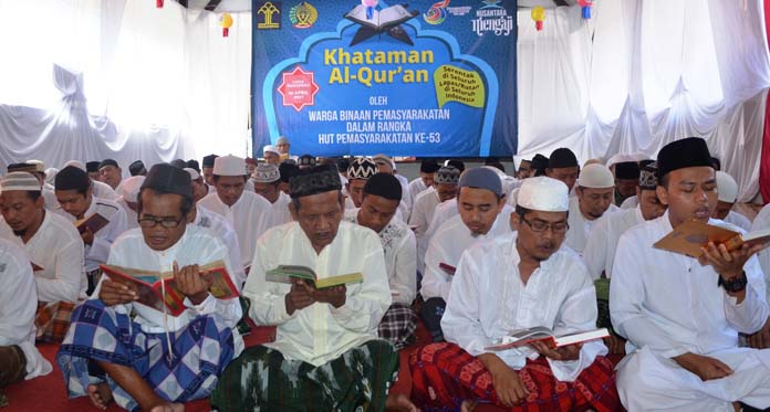 Ratusan Napi LP Majalengka Khataman Alquran