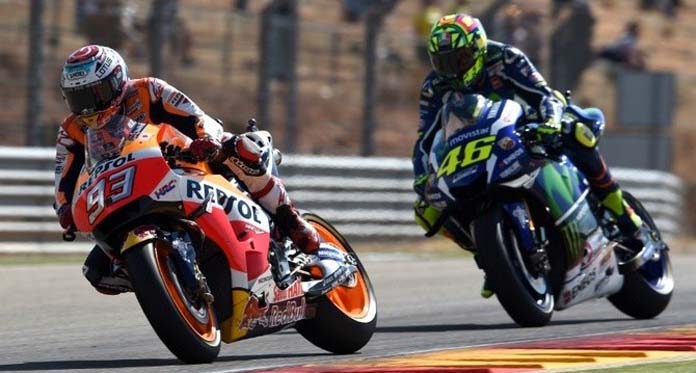 Marquez Finis Terdepan, Rossi Pimpin Klasemen MotoGP