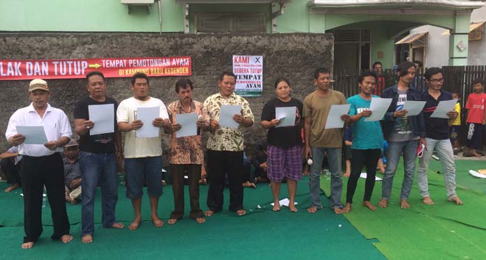 Warga Kesenden Tolak Rumah Potong Ayam