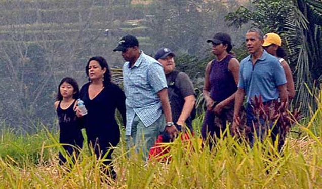 Ini Kegiatan Liburan Obama dan Keluarga di Bali