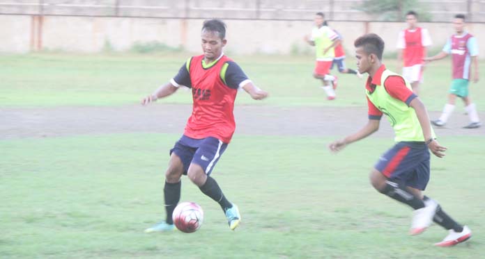 Tim Sepak Bola Kota Cirebon Pemusatan Latihan selama Ramadan