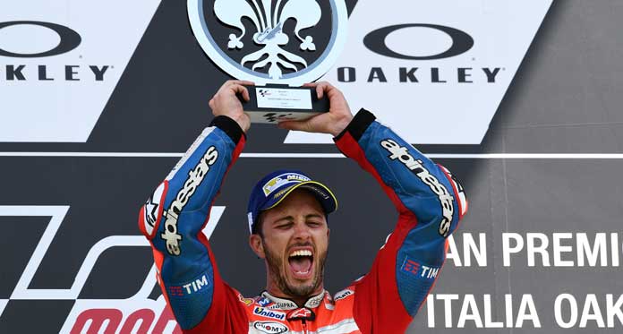 Rider Italia di Atas Motor Italia, Menang di Italia