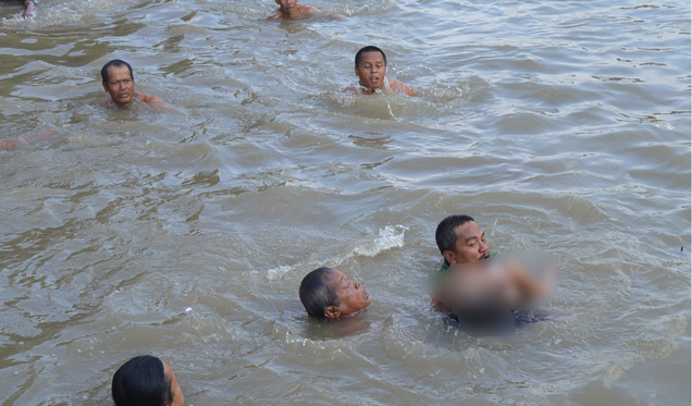 Innalillahi, Bocah SD Terseret Arus Sungai dan Tenggelam