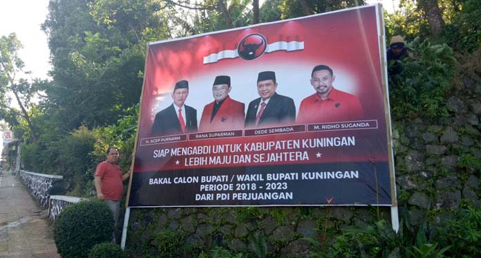 Warga Sambut Baik Baliho Bersama 4 Bakal Calon Bupati dari PDIP