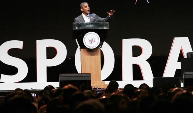 Pidato Barack Obama di Kongres Diaspora Indonesia Tertutup untuk Media