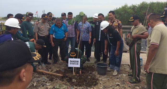 Wujudkan Ruang Terbuka Hijau, TNI Tanam Pohon di Pesisir