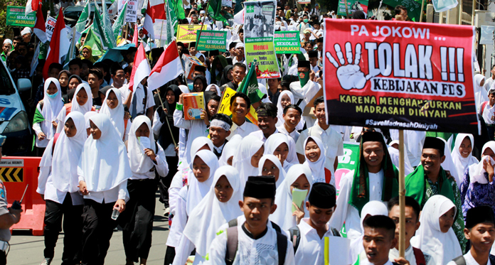 Warga NU Bersatu Kompak Tolak Full Day School