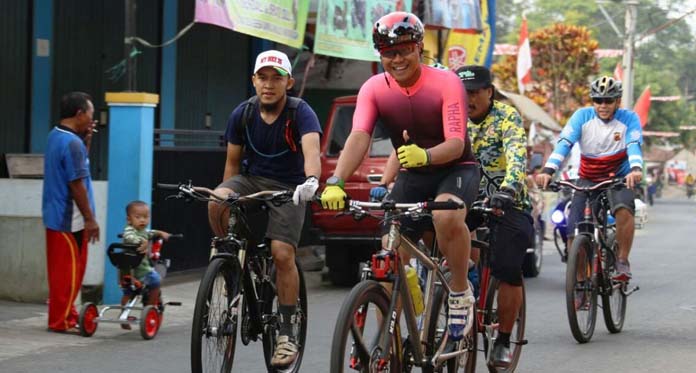 Wujudkan Sinergitas, Polres dan Kodim Kuningan Gowes Bareng