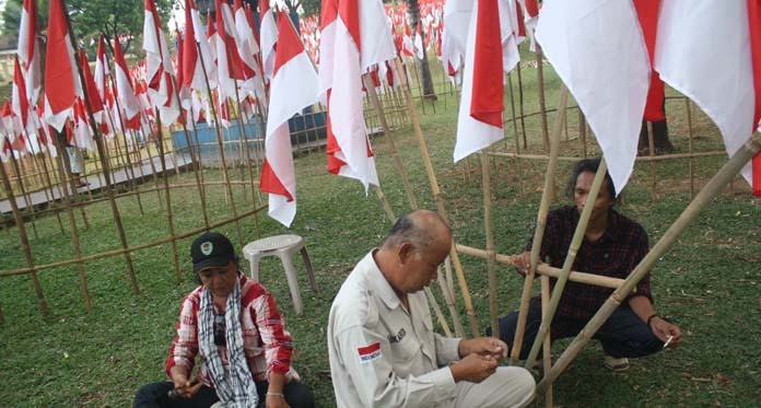 Horee, 10.001 Bendera Berkibar di Gedung Perundingan Linggarjati