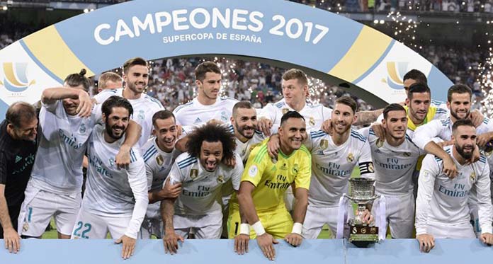 Benamkan Barcelona, Real Madrid Juara Piala Super Spanyol 2017