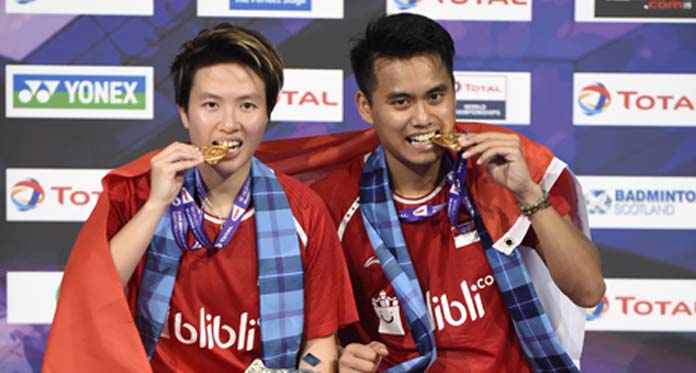 Singkirkan Wakil Tiongkok, Tontowi Ahmad/Liliyana Natsir Juara Dunia