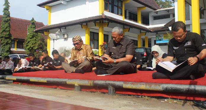 Bupati Ikut Reading Marathon, Dorong Gerakan Sehari Membaca 15 Menit