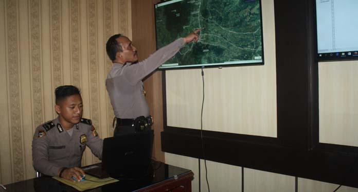 Keren, Polres Kuningan Pantau Kebakaran Hutan Lewat Satelit