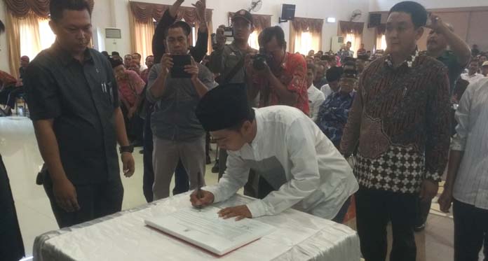 Jelang Pilwu Serentak di Kabupaten Cirebon, 328 Calon Deklarasi Damai