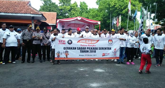 Gerakan Sadar Pilkada Serentak, KPU Kabupaten Cirebon Jalan Sehat