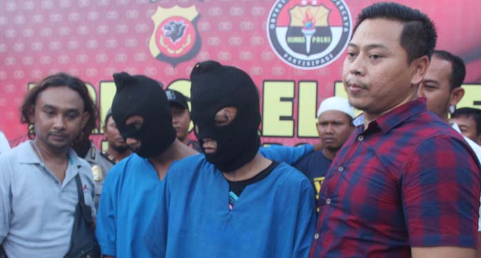 Korban Melawan, Dua Begal Bonyok Diamuk Warga