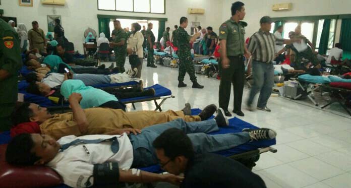 Korem 063/SGJ Gelar Donor Darah, Targetkan 1000 Labu