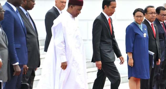 Kunjungan Presiden Niger Diterima Jokowi di Istana Negara