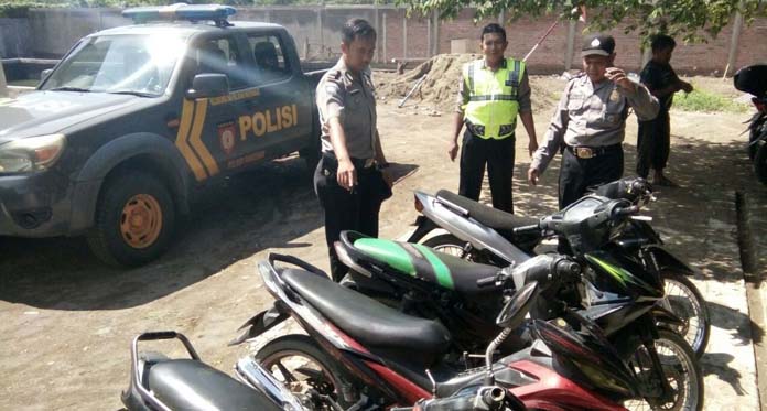 Polsek Pangenan Amankan 4 Motor Diduga Bodong