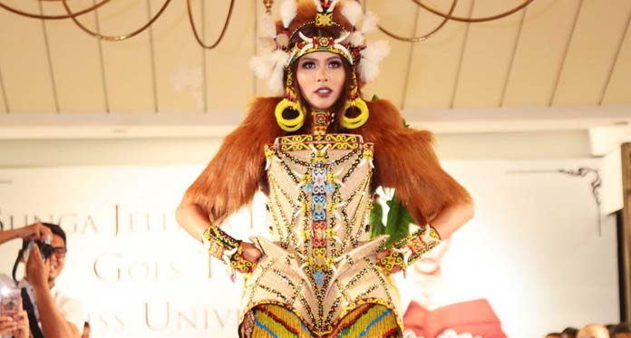 Bunga Jelitha Janjikan Mahkota Pertama di Miss Universe