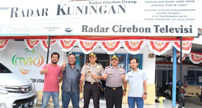 Kapolres dan Waka Polres Berkunjung ke Kantor Radar Biro Kuningan