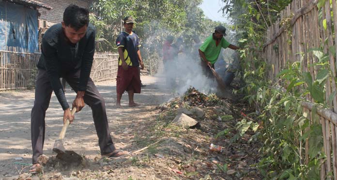 Kerja Bakti Angkat Sampah, Pemdes Bongas Serukan Kampanye Kali Bersih