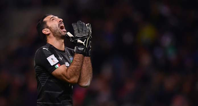 Piala Dunia 2018 Tanpa Italia, Buffon Gantung Sepatu 