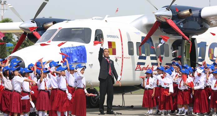 Presiden Jokowi Resmikan Pesawat N-219 Nurtanio, Pesanan Sudah 80 Unit