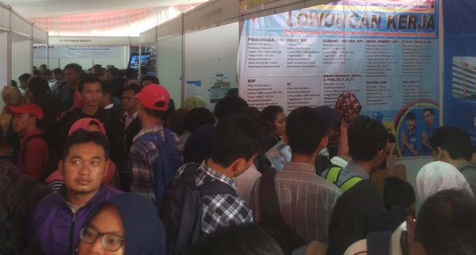 Ribuan Pencaker Serbu Job Fair, Sunjaya Ingin Pengangguran Berkurang