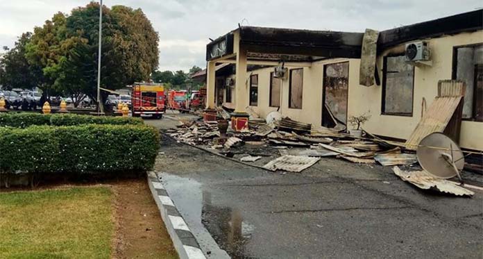 Polres Dharmasraya Padang Ludes Dibakar Teroris, 2 Pelaku Ditembak Mati