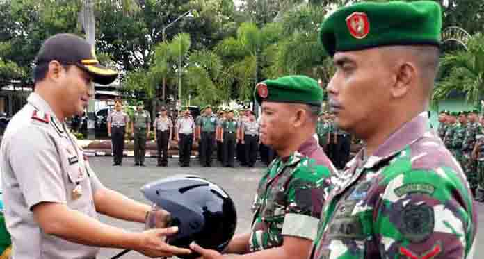 Jalin Sinergitas, TNI-Polri Gelar Apel Bersama di Makodim 0616