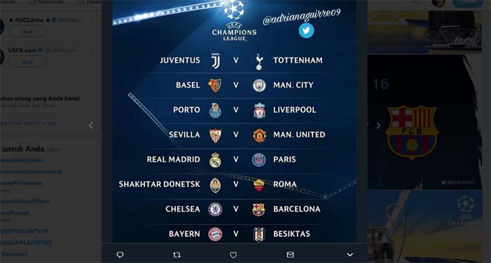 Hasil Undian Babak 16 Besar Liga Champions, Jalan Terjal Wakil Spanyol